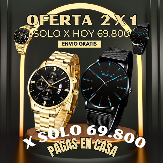 COMBO 2X1 EN RELOJES, Chrono Drops