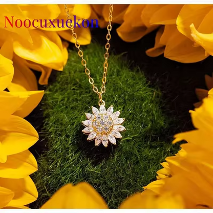 💘 San Valentín está cerca… ¿Ya tienes el regalo perfecto? 🎁✨ Este Collar de Girasol Giratorio simboliza amor, luz y alegría. ¡No esperes más y ordénalo ahora! 🌻”