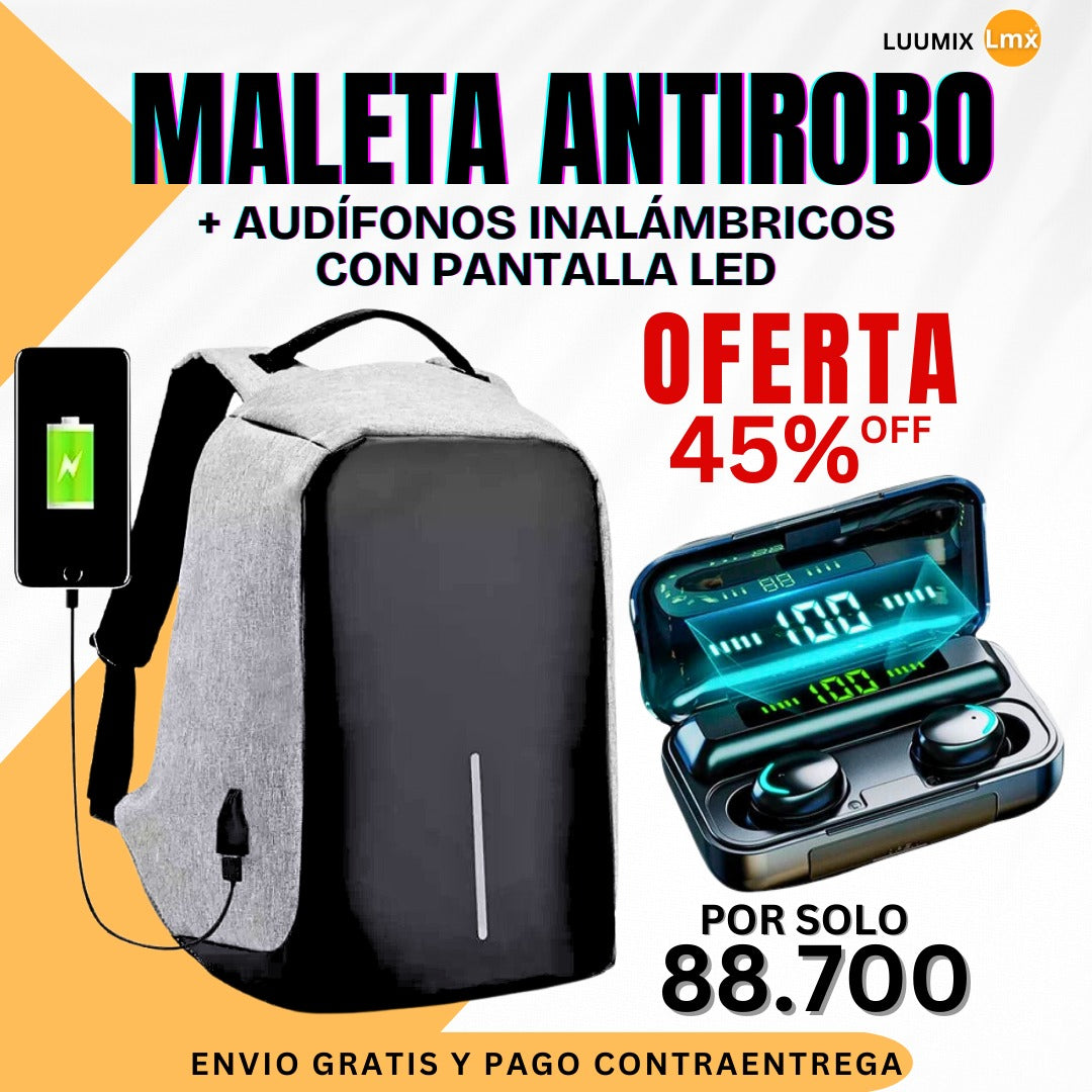 Consigue los Audífonos M10 + Bolso Antirrobo con un descuento increíble. ¡Stock limitado, corre por el tuyo!